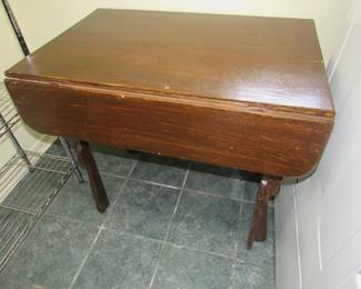 Primitive drop leaf table