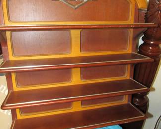 Wooden car display shelf