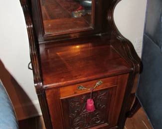 Victorian walnut coal hod