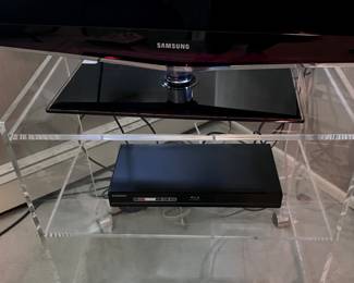 VINTAGE LUCITE TV CART