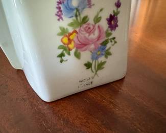 Limoges porcelain menu and place tags