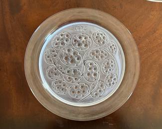 Lalique 1974  plate 8.5”