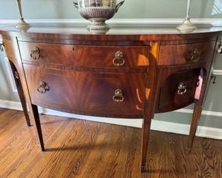 Maitland-Smith bow front sideboard                                                 35.5"h x 64"w x 22"d