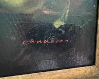 still life with vase 22.5"h x 19"w framed 