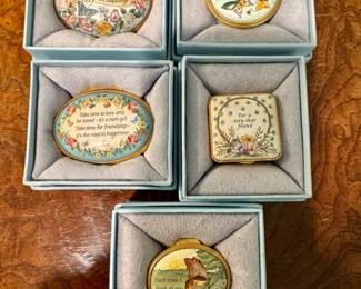 Halcyon Days enamel boxes