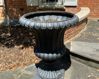 Pr. resin planters    30"h x 22" diameter