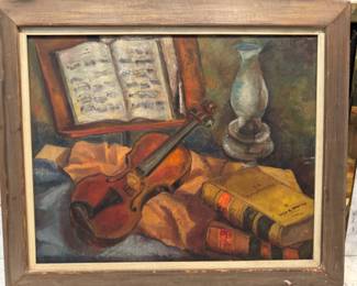 Still life with violin