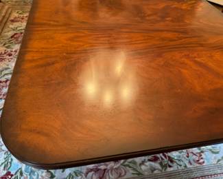 Maitland-Smith dining table & 8 Chippendale-style chairs