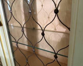 Detail on glass door 