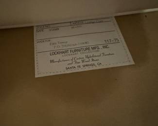 Lockhart Furniture modern  wing chair                            46.5"h x 35"w x 34"d