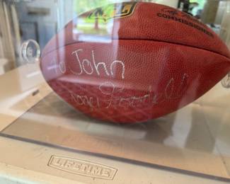 Signed football Roger Goodell