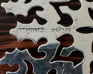 Tiffany sterling snowflake ornament     3" x 2.75"