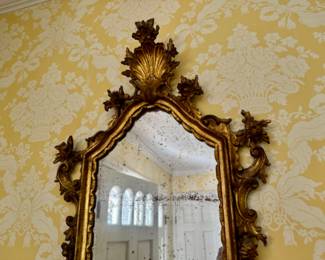 18th c. Venetian mirror 37"h x 18.5"w