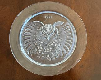 Lalique 1971 plate 8.5”