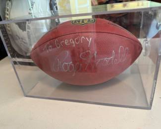 Signed football Roger Goodell