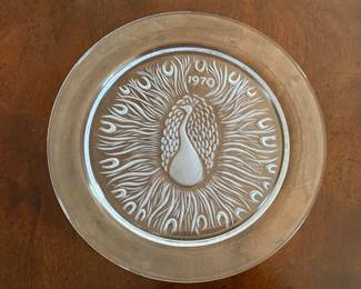 Lalique 1970 plate 8.5”