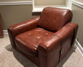 Pr. vintage Koehler Citation naugahyde lounge chairs