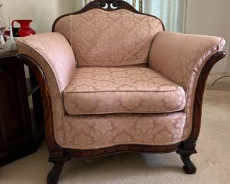 2 of 2 Antique Armchair with Great Wood Accents