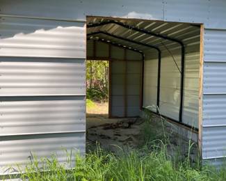 Large metal shed, you must disassemble and remove Lot #173