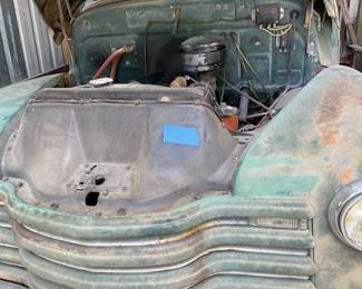 Lot #235 Chevy pickup with 2 extra engines