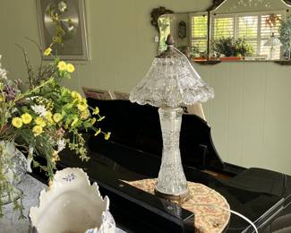 Beautiful vintage crystal lamp