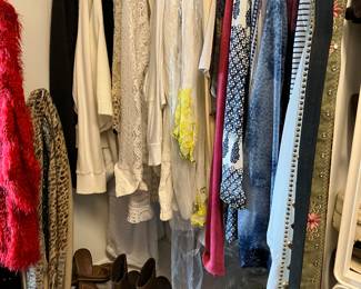 Lots of clothes and shoes 