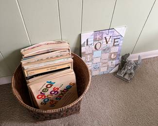 Lots of song books/music sheet paper