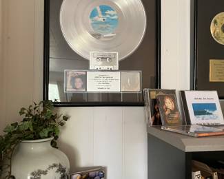 Platinum record album presented to Dorothy Sea Gazeley for her song “Winner in You” sung by Patti LaBelle, which sold more than 1 million copies