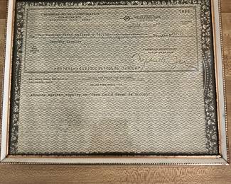 Songwriter’s first check