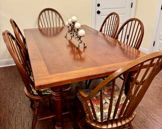 Item #2 - Dining Room Table with 6 chairs - great condition - $300