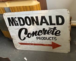 McDonald metal sign