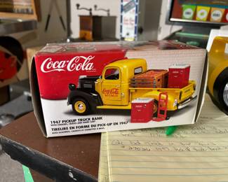 1999 Coke truck bank never removed from styrofoam