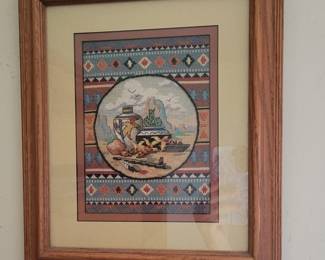 Crossstich, proffessionally framed