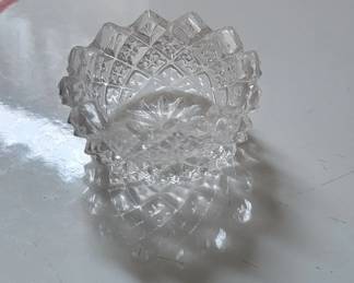 Crystal after dinner mint dish