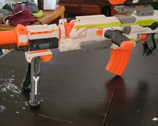 White Orange Nerf Gun