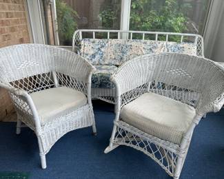 Wicker Side Chair Rocker