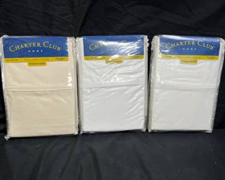 3 NEW Charter Club Home Standard Queen Pillow Case