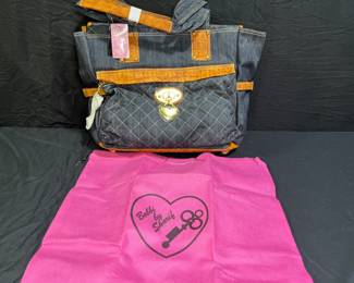 Bobbi by Sharif Denim & Faux Leather Shoulder Bag