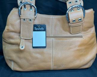 New with TagsTig Nanello Tan Leather Shoulder Bag
