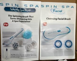 New Spin Spa Facial & Body Brush Set