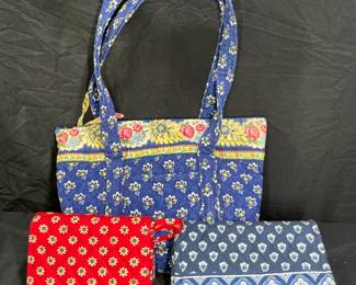 Vera Bradley Shoulder Bag & 2 Wallets