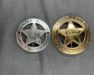 SASS Singel Action Shooting Society Badges