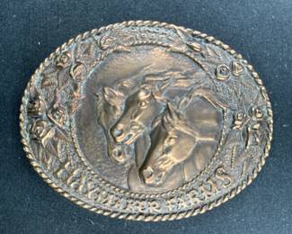 Al Shelton 1975 Haymaker Farms Belt Buckle