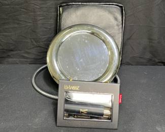 New Adjustable Makeup Mirror & Lighted Tweezers