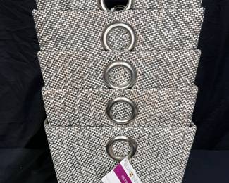 5 Classic Quarters Rectangular Bins - Black/White