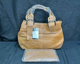 New with TagsTig Nanello Tan Leather Shoulder Bag