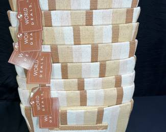 8 World Deals Canvas Storage Bins