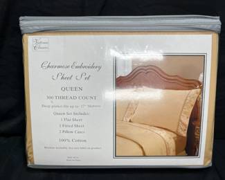 Victoria Classics Charmose Embroidery Sheet Set