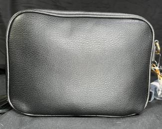 New with Tags Iman Black with Gold Shoulder Bag