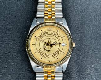 Seiko USMC Stainless Watch